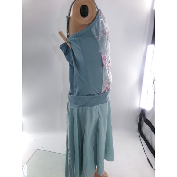 Dance Costume Medium Adult Green Curtain Call E1584 Lyrical Ballet Contemporary - Picture 3 of 4